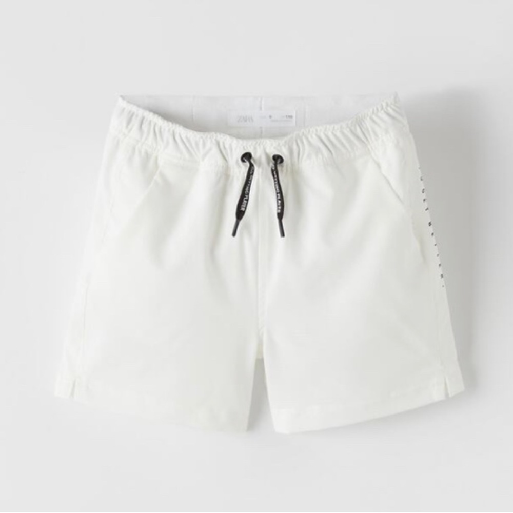 Zara Side Text Sporty Shorts Size Size 10 5644/717